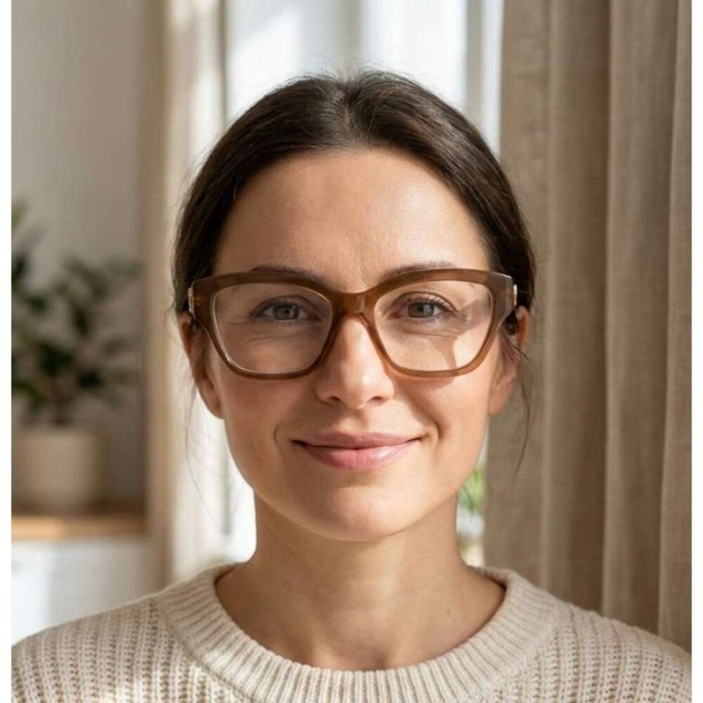 NEW GUCCI GG1597O 003 EYEGLASSES BROWN WOMEN EYEWEAR GUCCI - Picture 2 of 9
